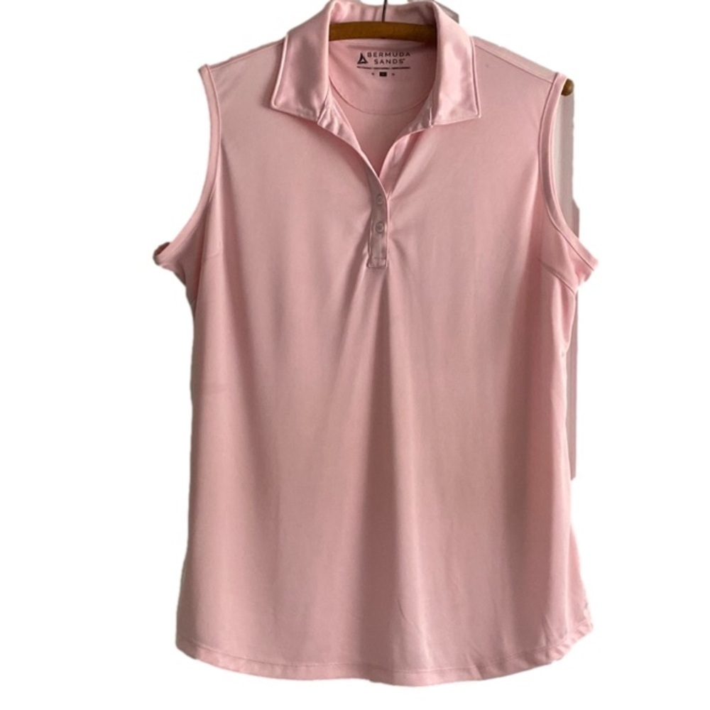 Bermuda Sands Pullover Collared Sleeveless Golf Pink Women’s Size XL